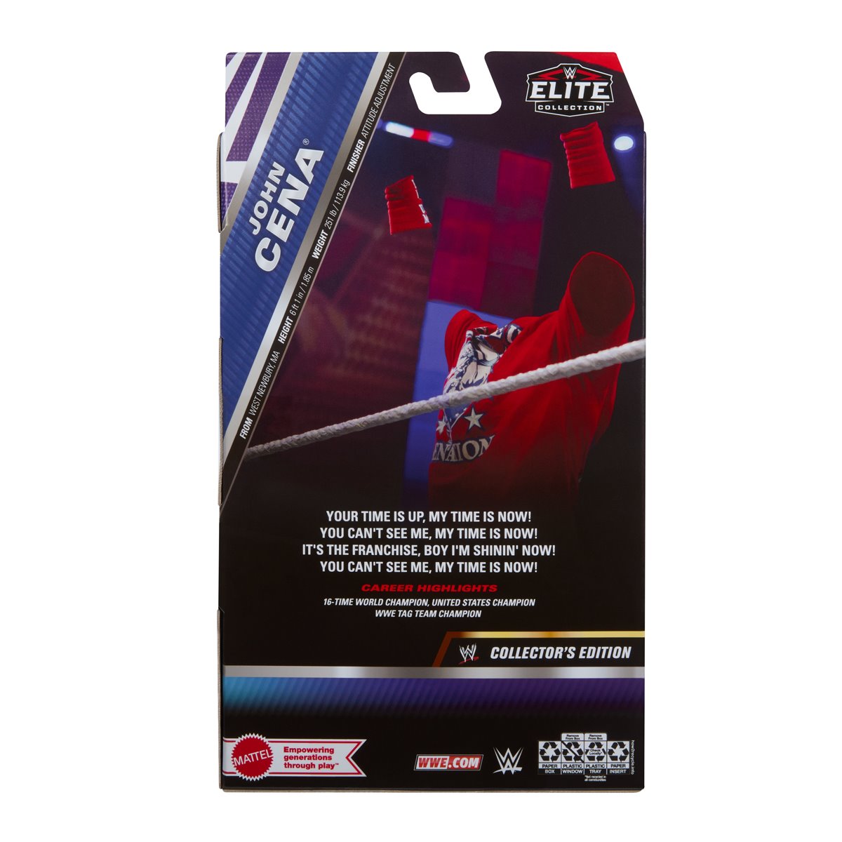 WWE Elite Collection Collector's Edition John Cena (You Can't See Me)