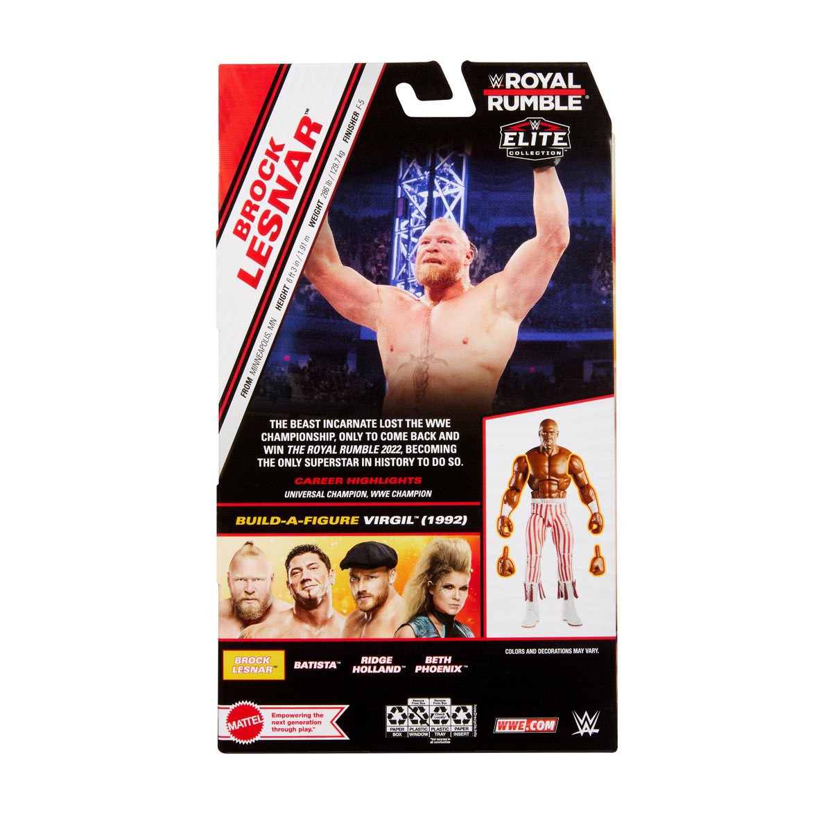 WWE Elite Collection Royal Rumble 2024 Brock Lesnar