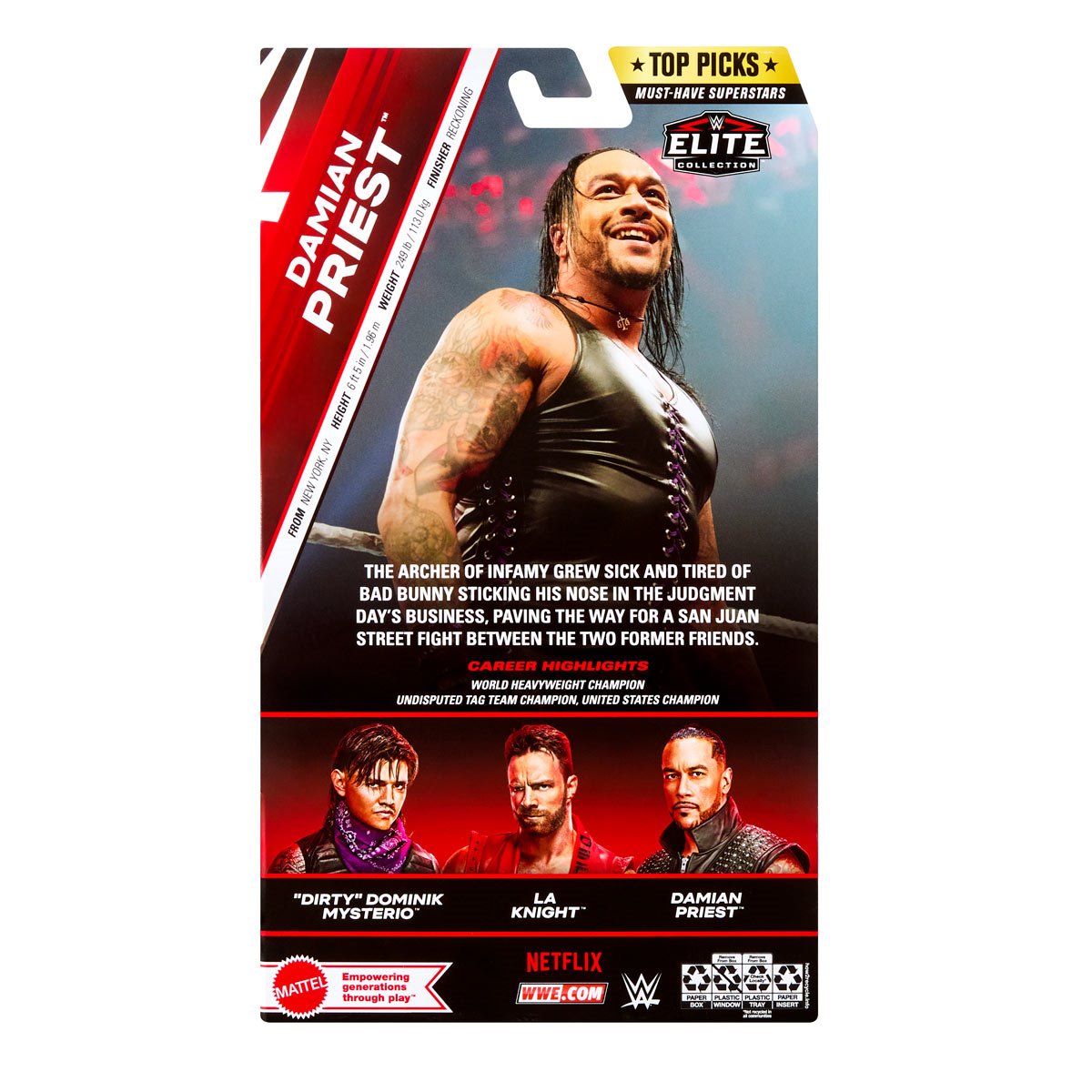 WWE Elite Collection Top Picks 2025 Wave 3 Damian Priest (Netflix)
