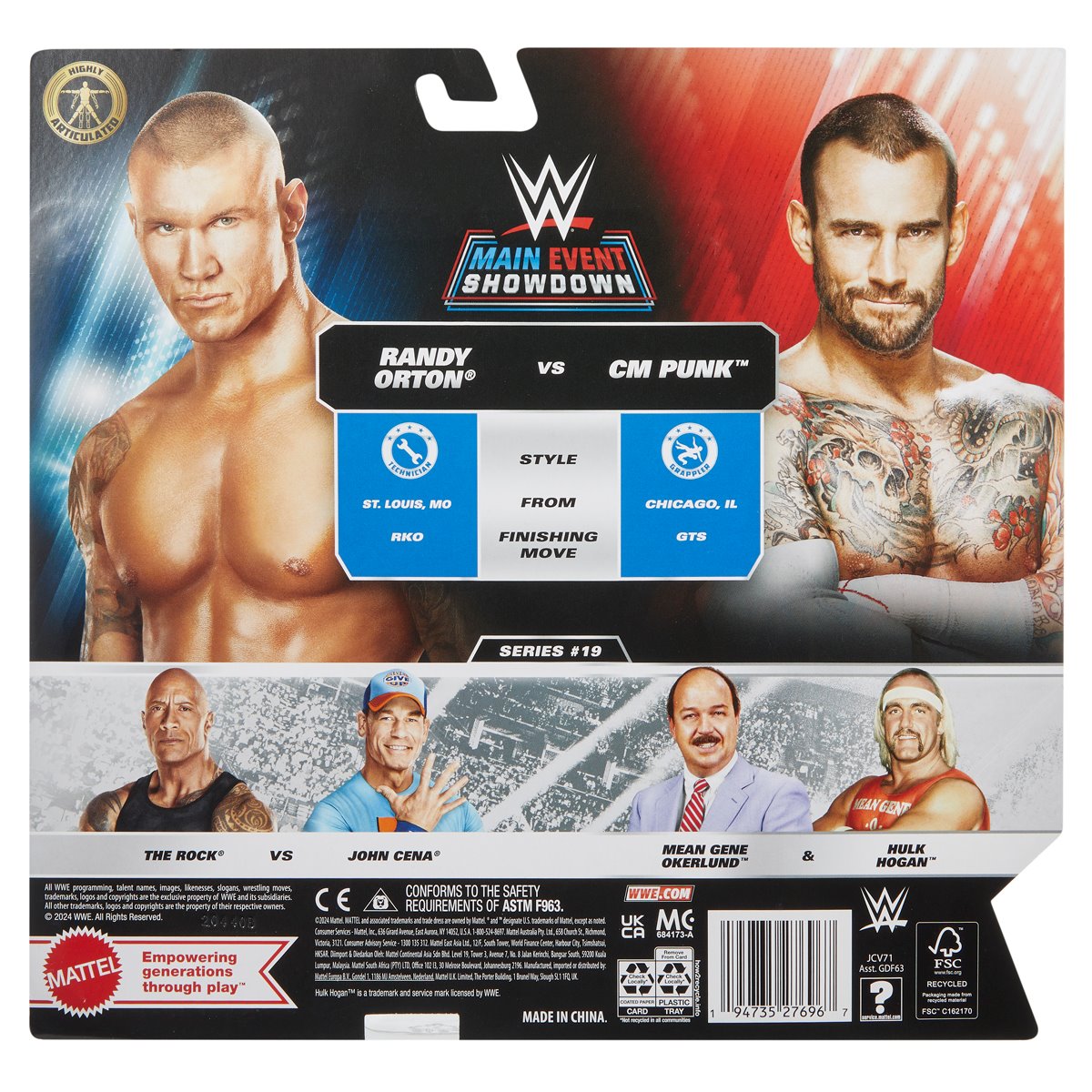 WWE Main Event Showdown Series 19 Randy Orton vs CM Punk