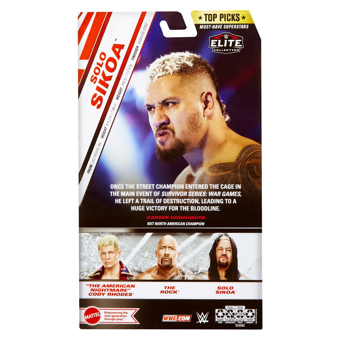 WWE Elite Collection Top Picks 2024 Wave 4 Solo Sikoa