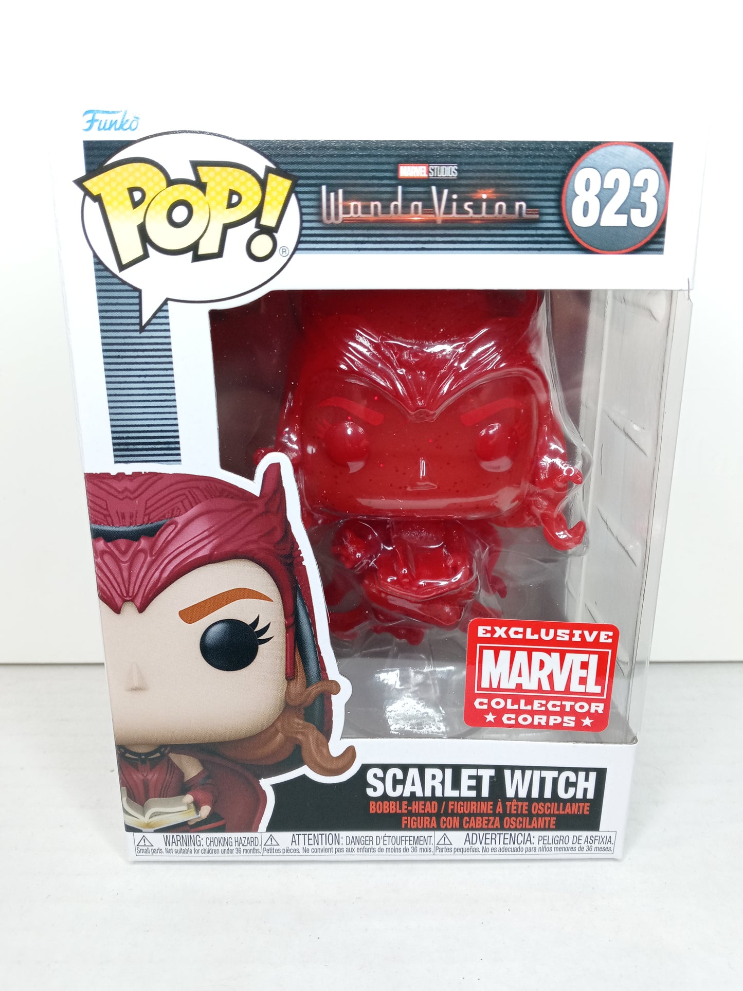 POP! Marvel 823 WandaVision - Scarlet Witch Marvel Collector Corps Exclusive