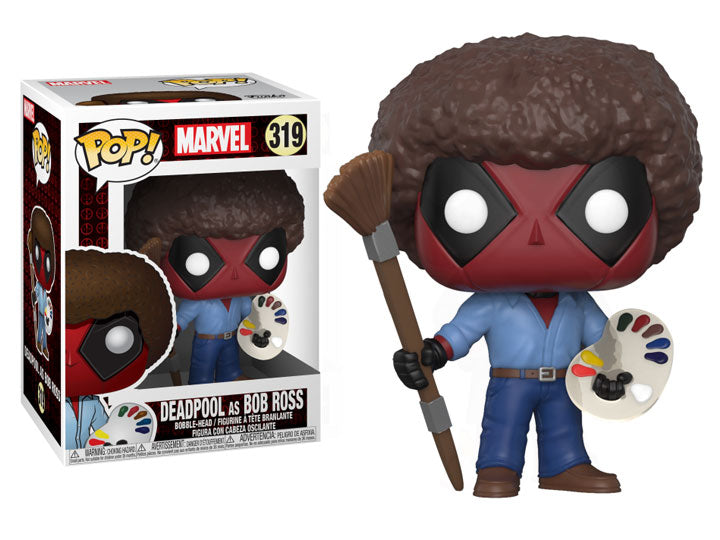 POP! Marvel 319 Deadpool: Deadpool as Bob Ross