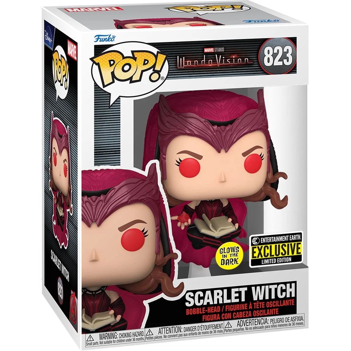 Pop! Marvel 823 WandaVision: Scarlet Witch (Glow In The Dark) Exclusive