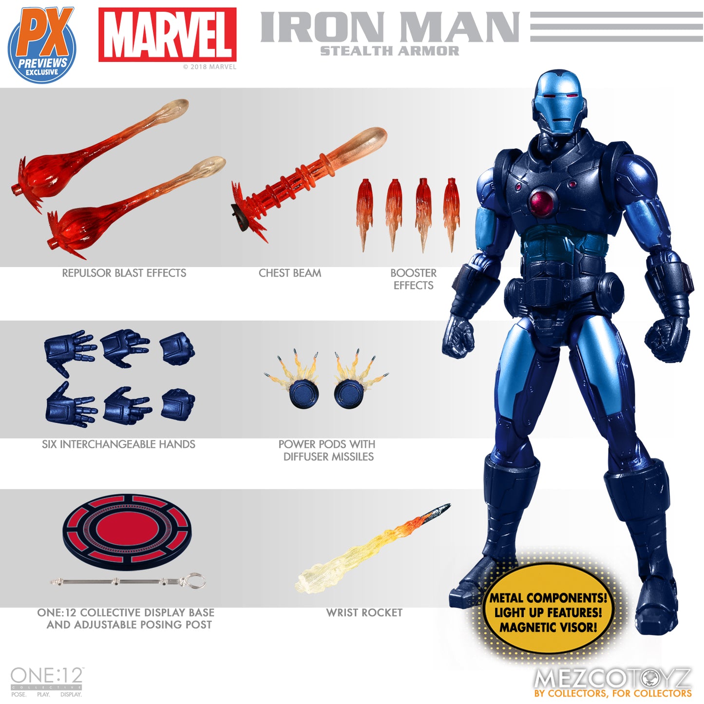 Marvel One:12 Collective Iron Man (Stealth Armor) PX