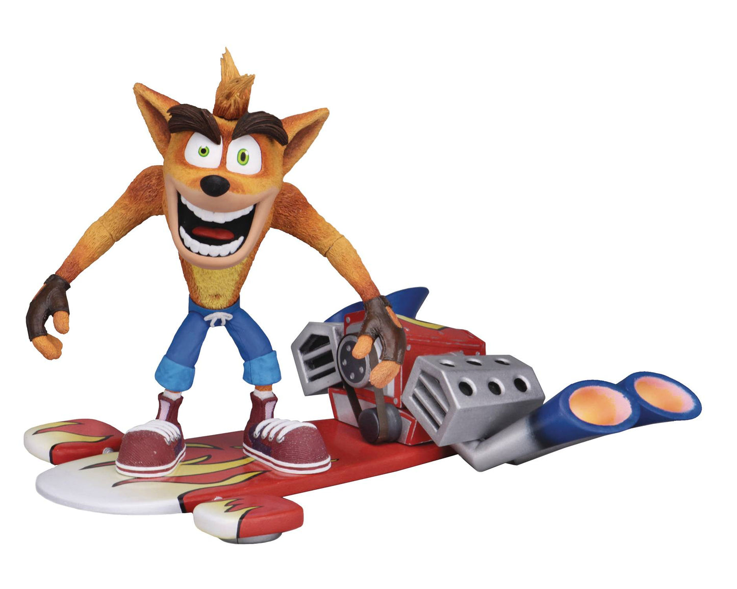Crash Bandicoot w/ Hoverboard Deluxe Figure Set