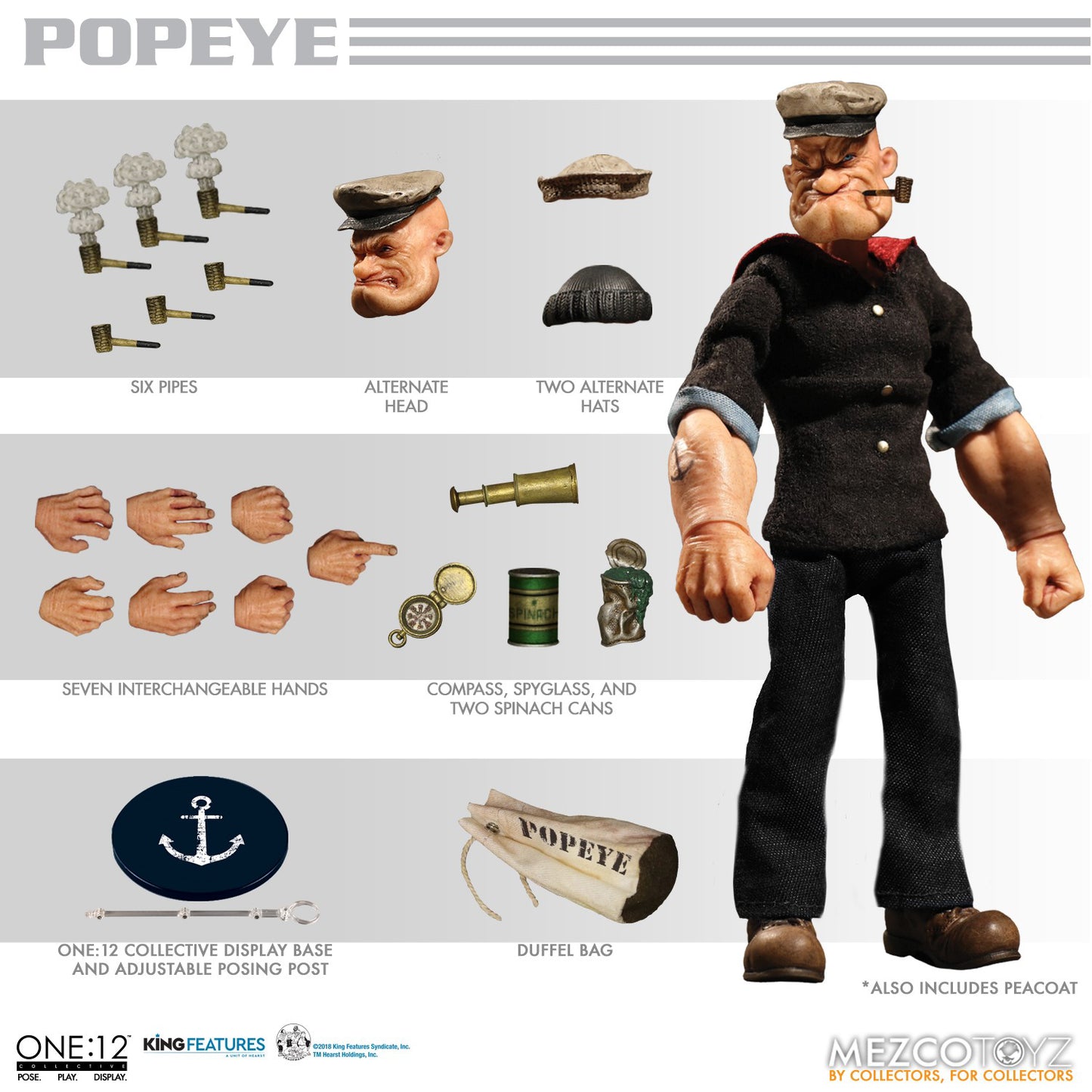 Mezco One:12 Collective Popeye