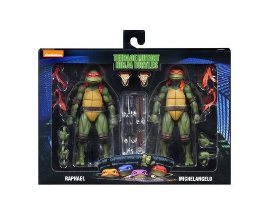 Teenage Mutant Ninja Turtles (1990) Raphael & Michelangelo 2pk 7" Figures