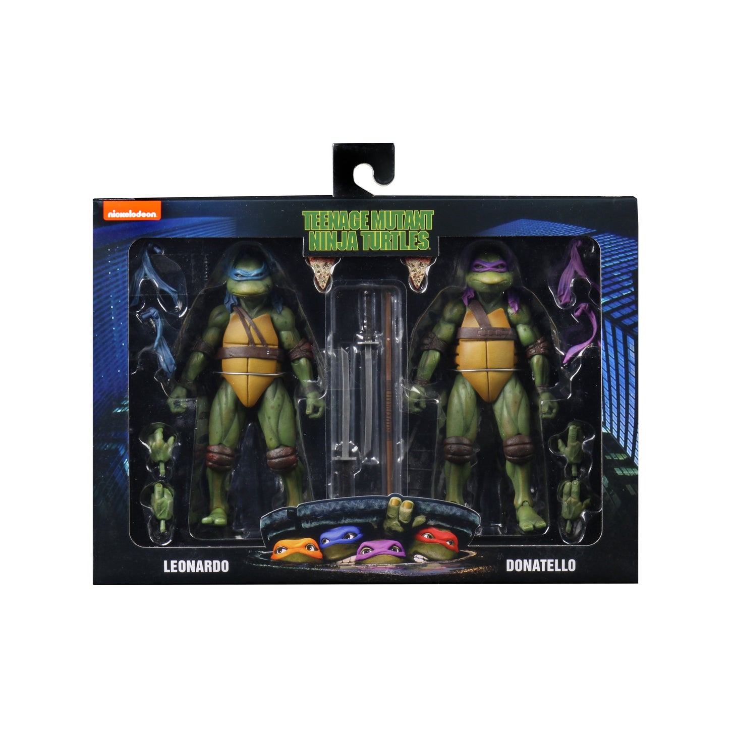 Teenage Mutant Ninja Turtles (1990) Leonardo & Donatello 2pk 7" Figures