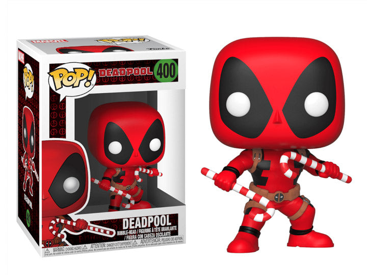 POP! Marvel 400 Deadpool: Holiday Deadpool w/ Candy Canes