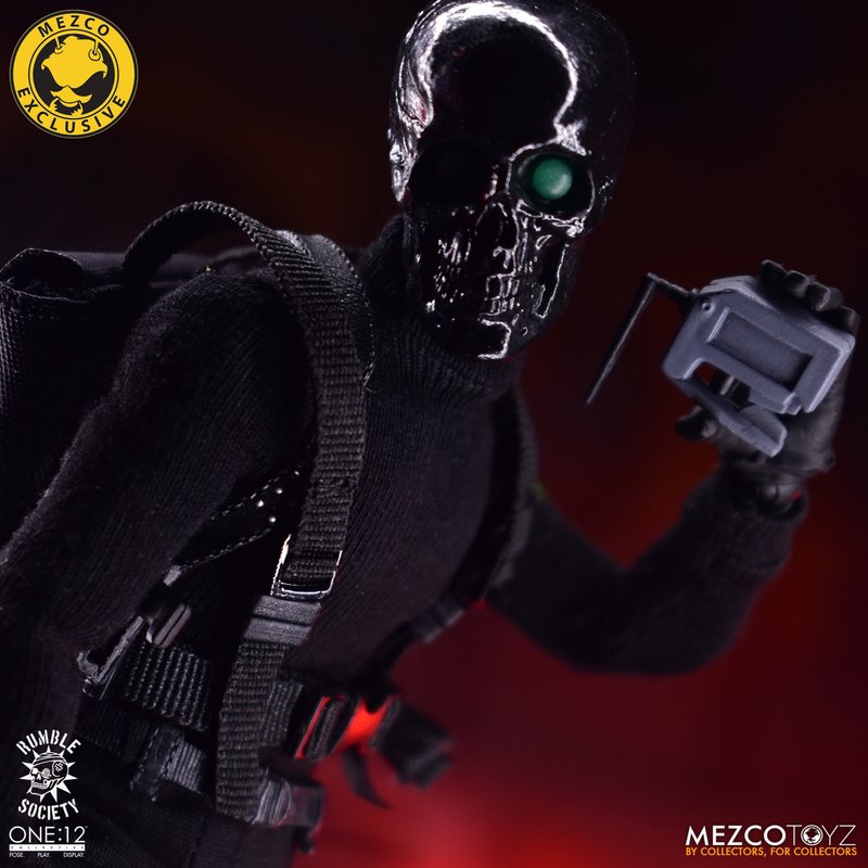 Rumble Society One:12 Collective Black Skull Death Brigade Exclusive