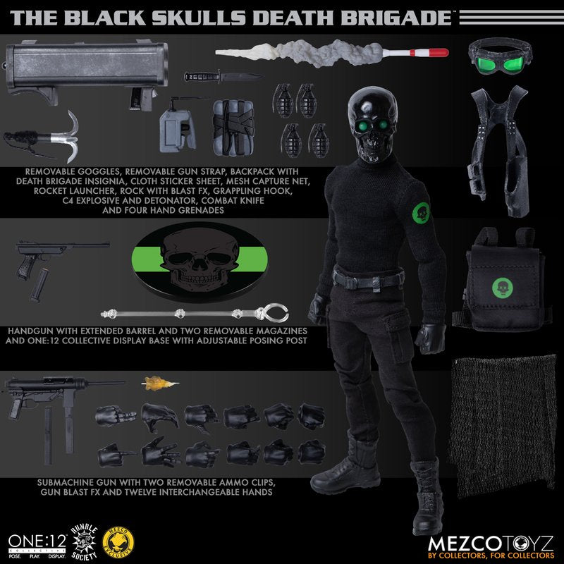 Rumble Society One:12 Collective Black Skull Death Brigade Exclusive