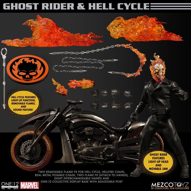 Marvel One:12 Collective Ghost Rider & Hell Cycle Deluxe Set
