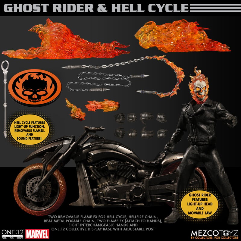 Marvel One:12 Collective Ghost Rider & Hell Cycle Deluxe Set
