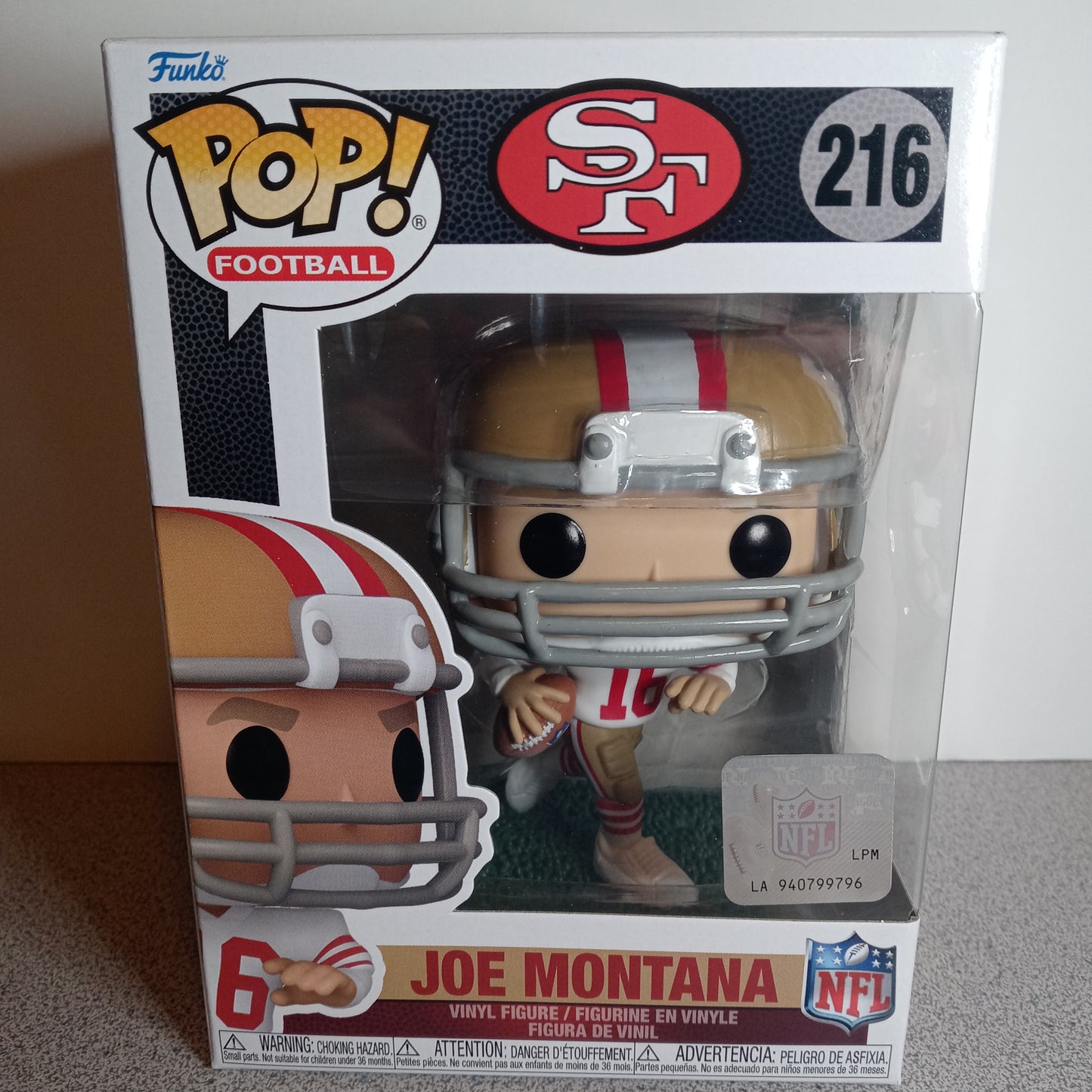 Pop! NFL 216 San Francisco 49ers: Joe Montana (Away)