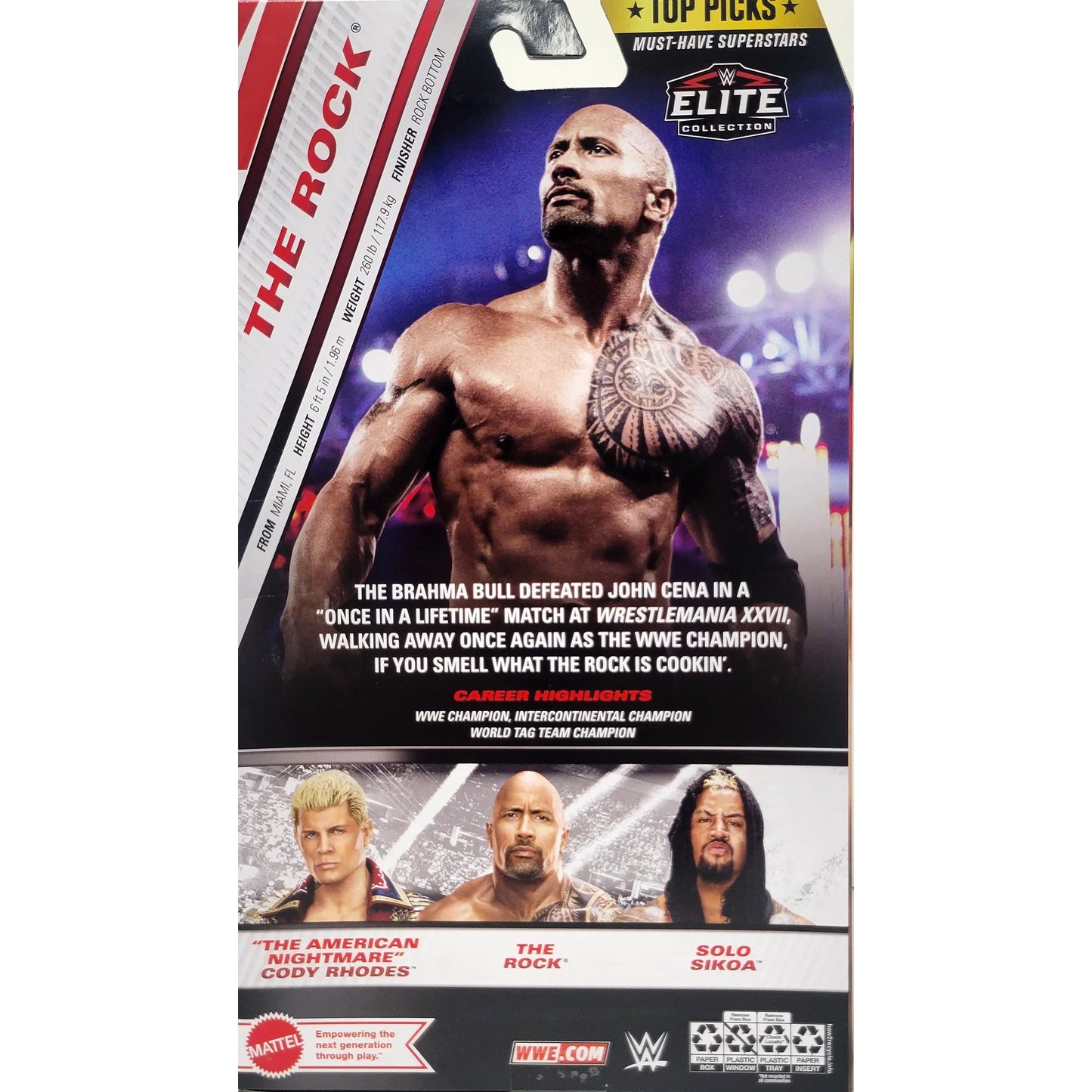 WWE Elite Collection Top Picks 2024 Wave 4 The Rock