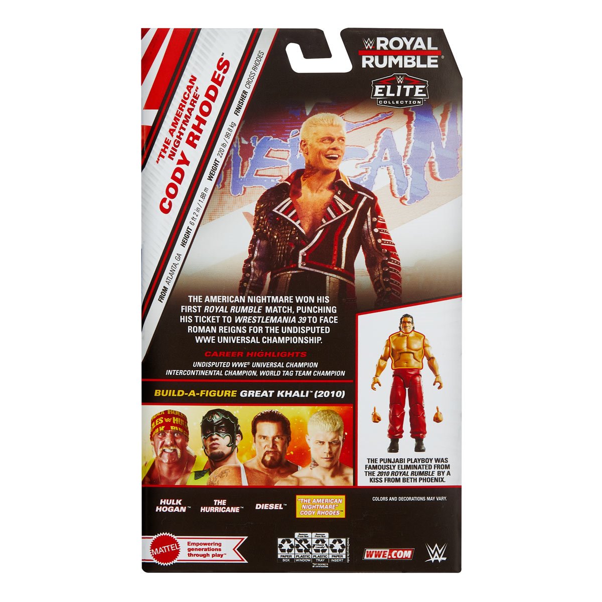 WWE Elite Collection Royal Rumble 2025 Cody Rhodes