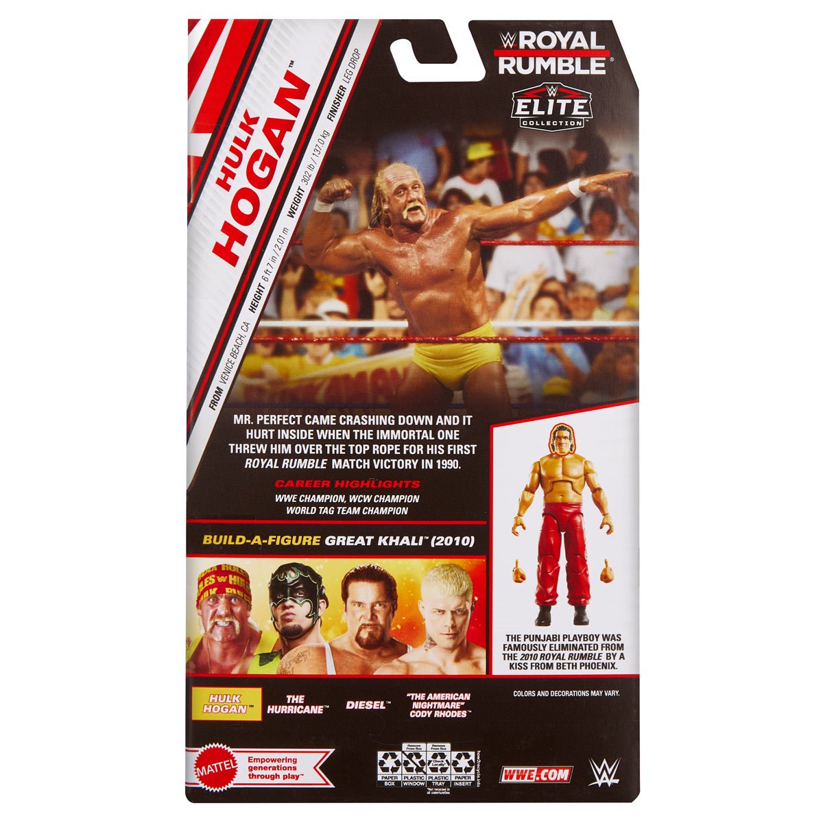 WWE Elite Collection Royal Rumble 2025 Hulk Hogan