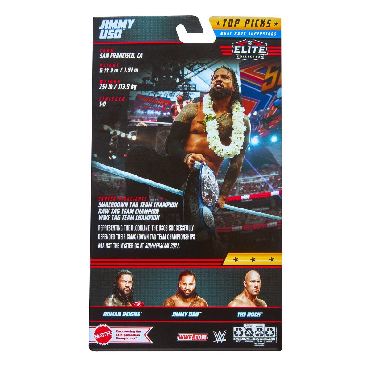 WWE Elite Collection Top Picks 2023 Jimmy Uso