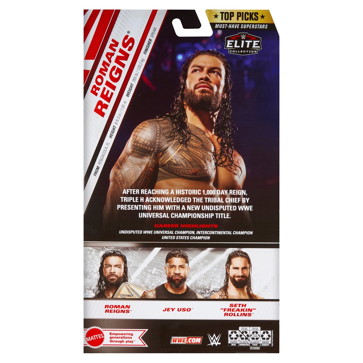 WWE Elite Collection Top Picks 2025 Wave 1 Roman Reigns