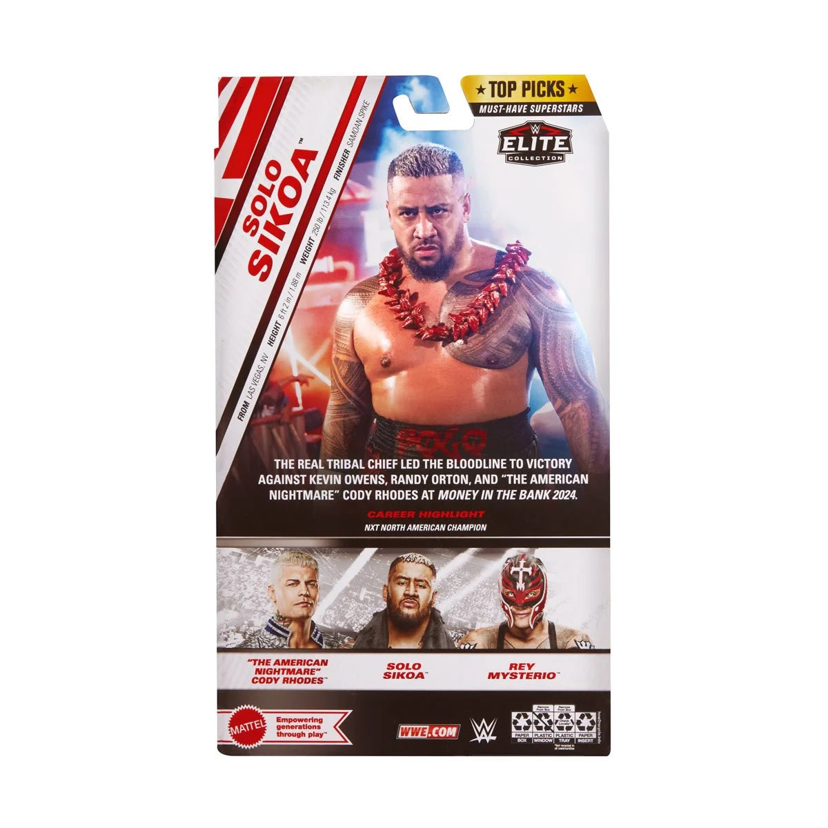 WWE Elite Collection Top Picks 2025 Wave 4 Solo Sikoa