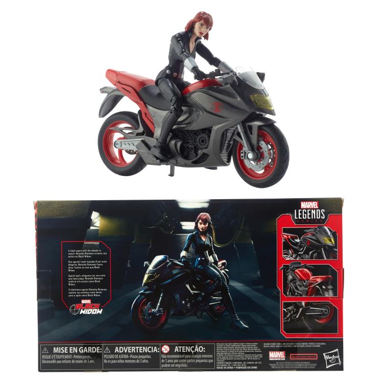 Marvel Legends Ultimate Riders Wave Black Widow with Motorcycle