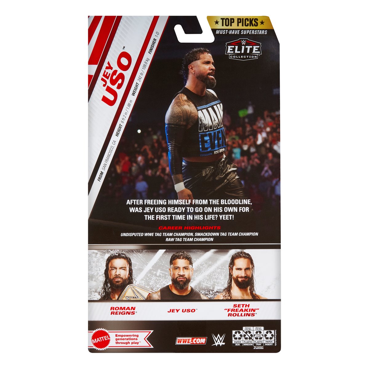 WWE Elite Collection Top Picks 2025 Wave 1 Jey Uso