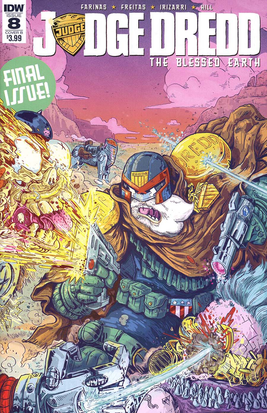 Judge Dredd Blessed Earth #8 Cover B (Vasquez) [2018]