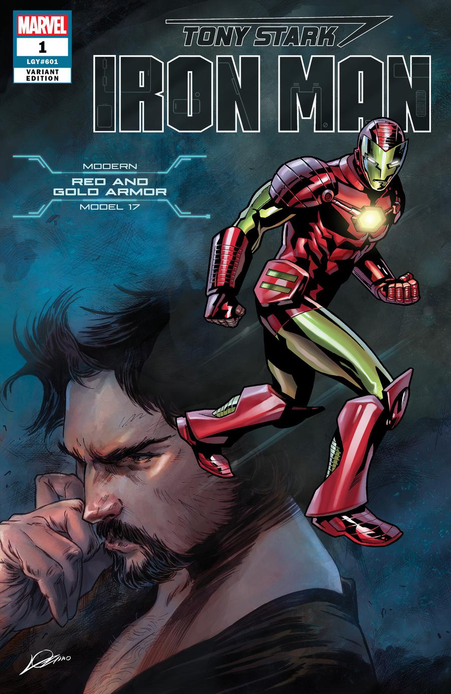 Tony Stark Iron Man #1 Model 17 Modern Red and Gold Armor Edition (Lozano) [2018]