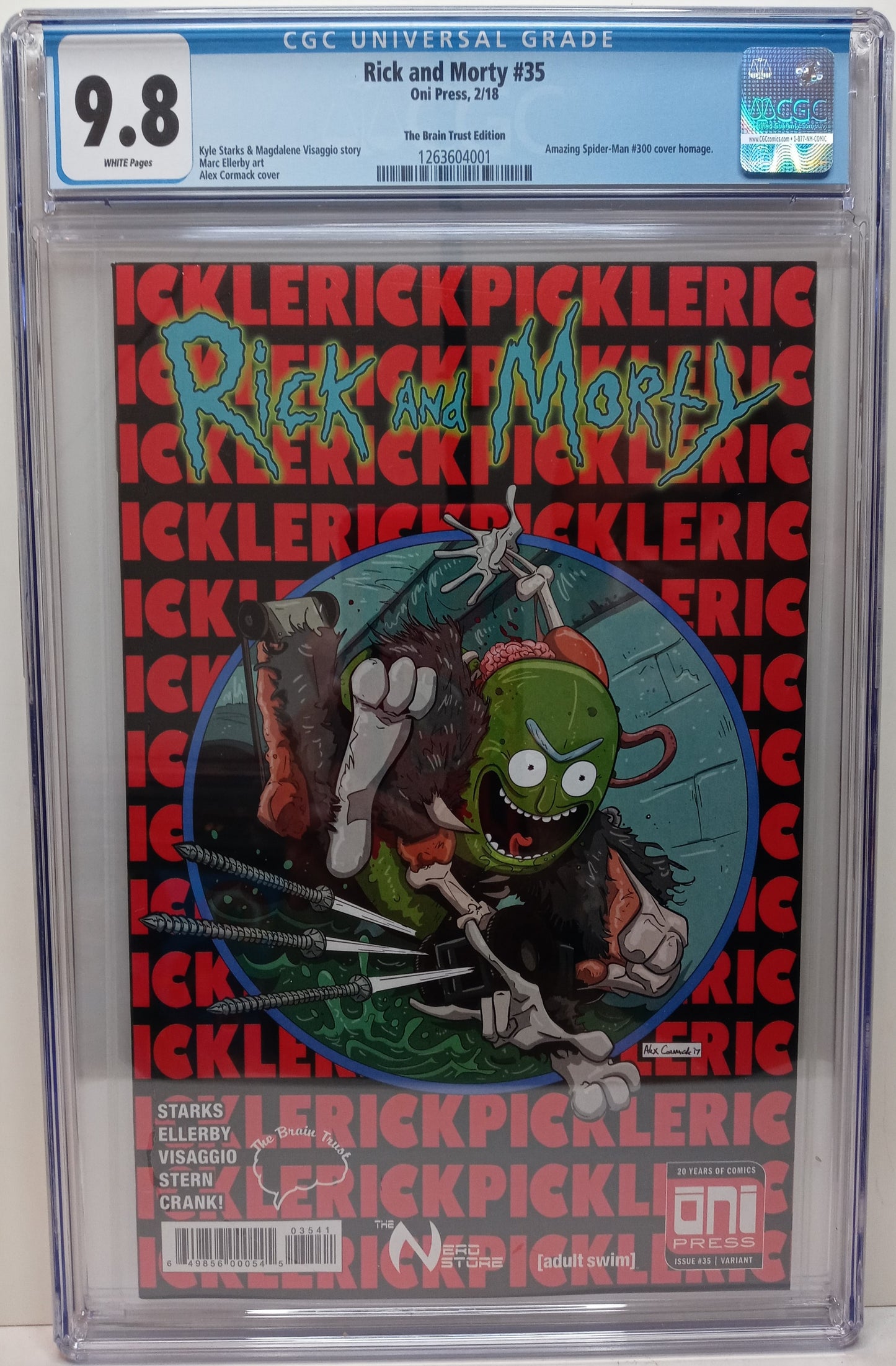 CGC 9.8 - Rick & Morty #35 The Brain Trust Edition [2018]