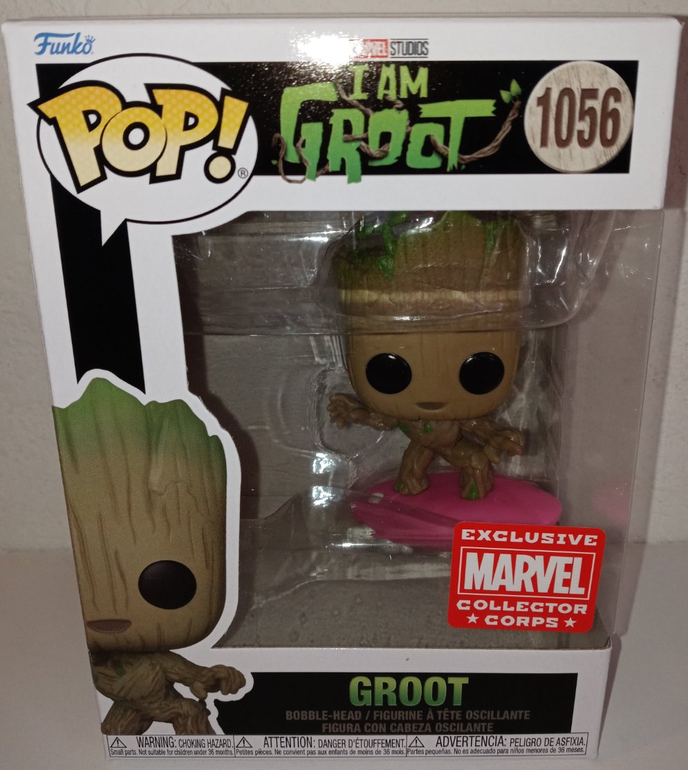 Pop! Marvel 1056 I Am Groot: Groot (Surfing) Exclusive