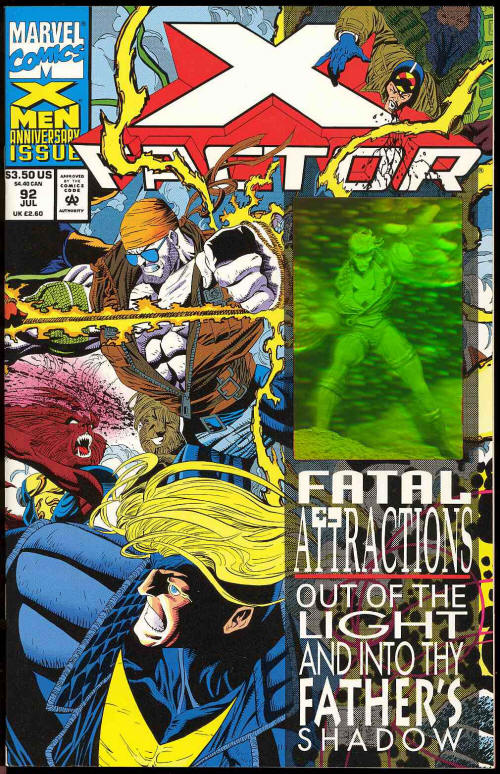 X-Factor #92 w/ Holographic Card [1993]