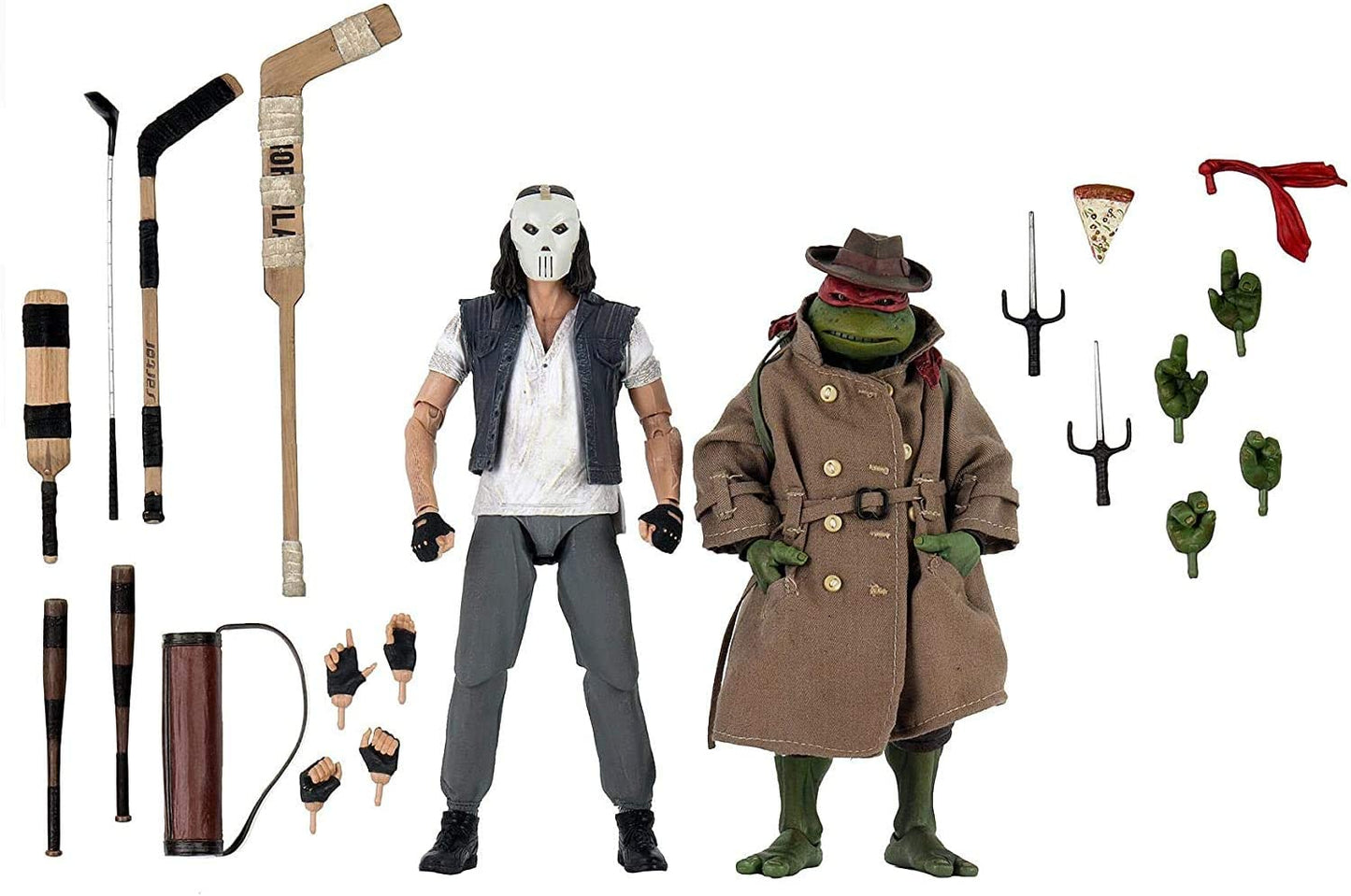 Teenage Mutant Ninja Turtles (1990) Casey Jones & Raphael (in Disguise) 7" Figures