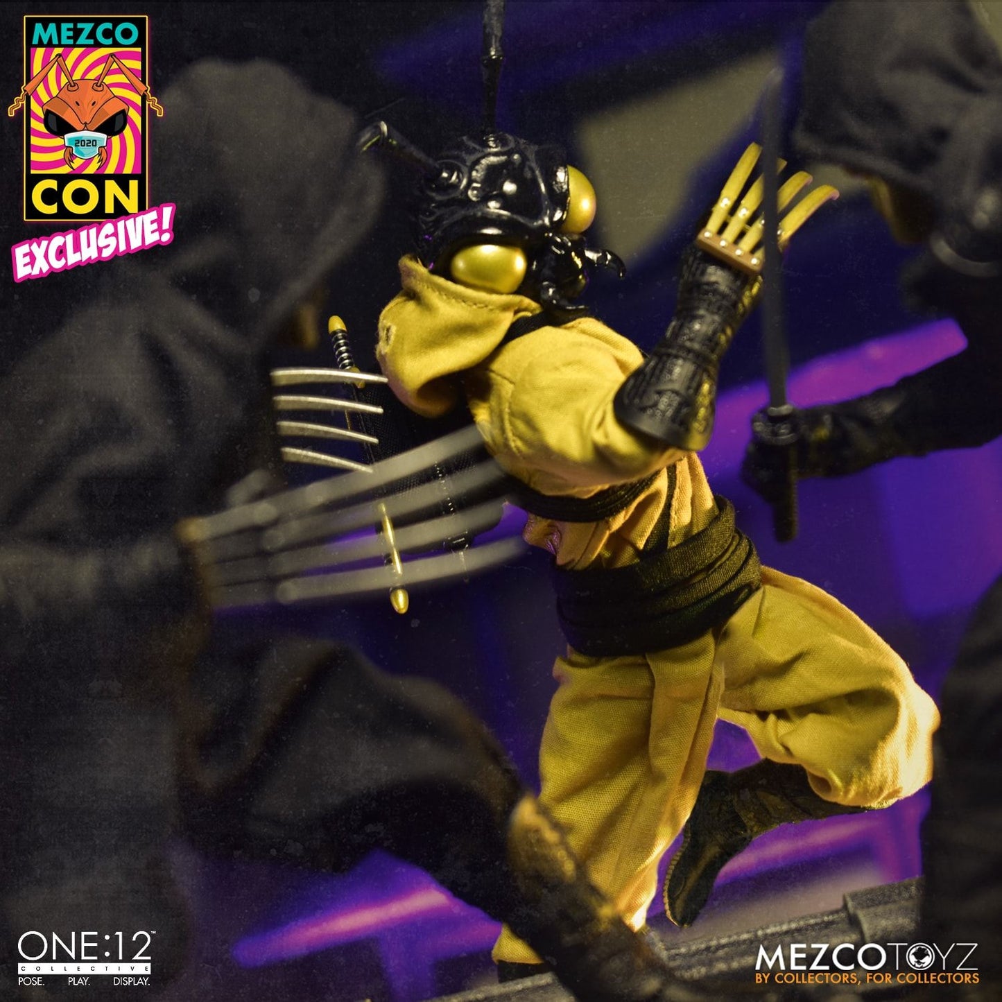 Mezco Con Booth-In-A-Box One:12 Collective Gomez - The Clan of The Golden Dragon Edition XXL Swag Set