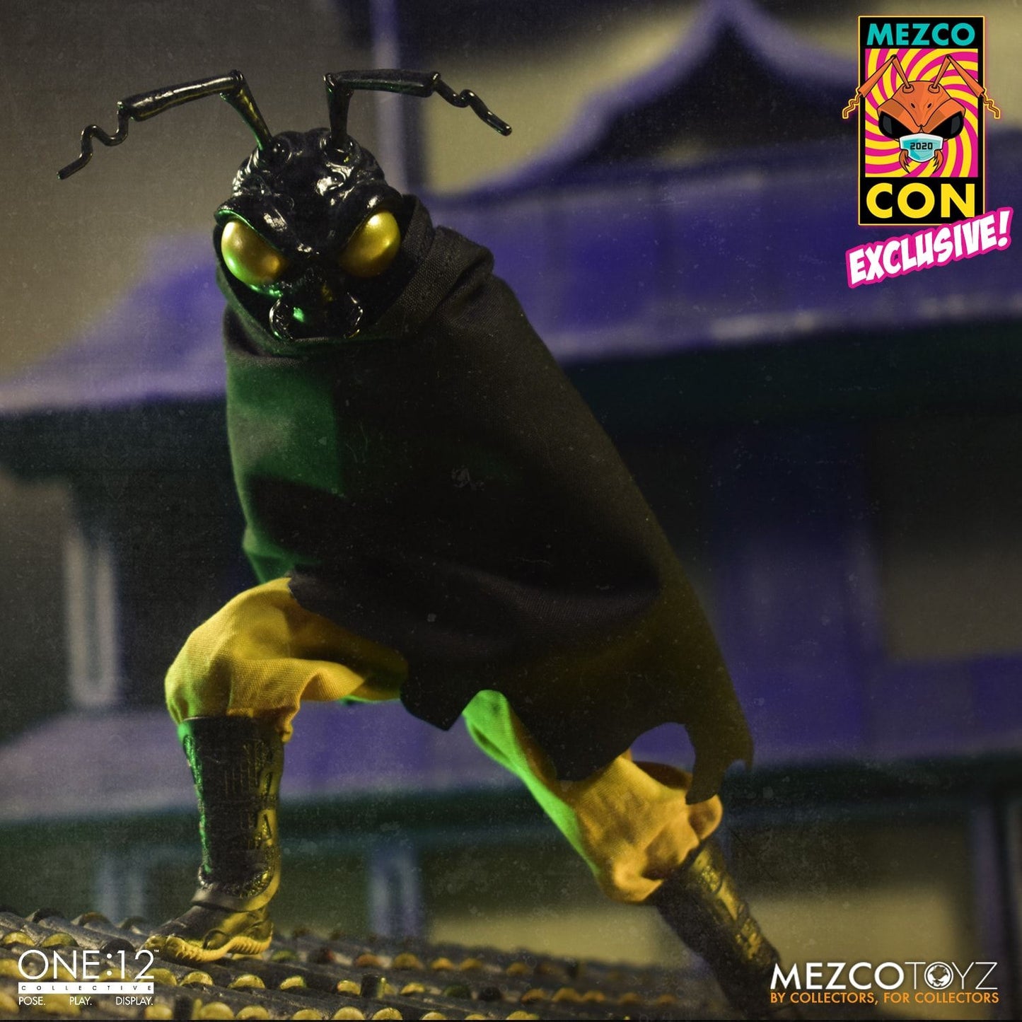 Mezco Con Booth-In-A-Box One:12 Collective Gomez - The Clan of The Golden Dragon Edition XXL Swag Set