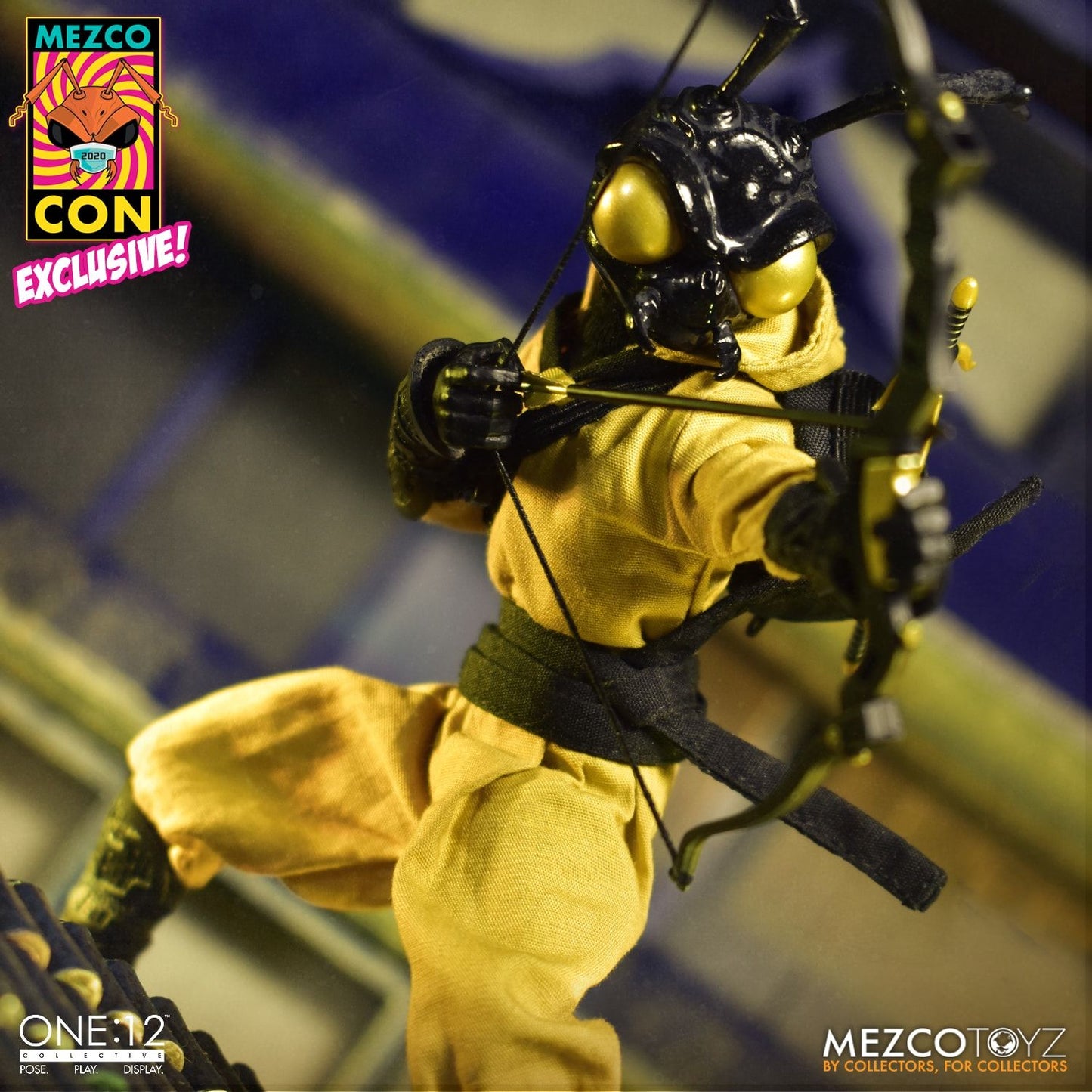 Mezco Con Booth-In-A-Box One:12 Collective Gomez - The Clan of The Golden Dragon Edition XXL Swag Set