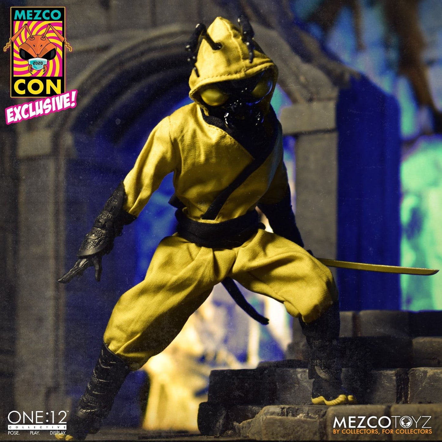 Mezco Con Booth-In-A-Box One:12 Collective Gomez - The Clan of The Golden Dragon Edition XXL Swag Set