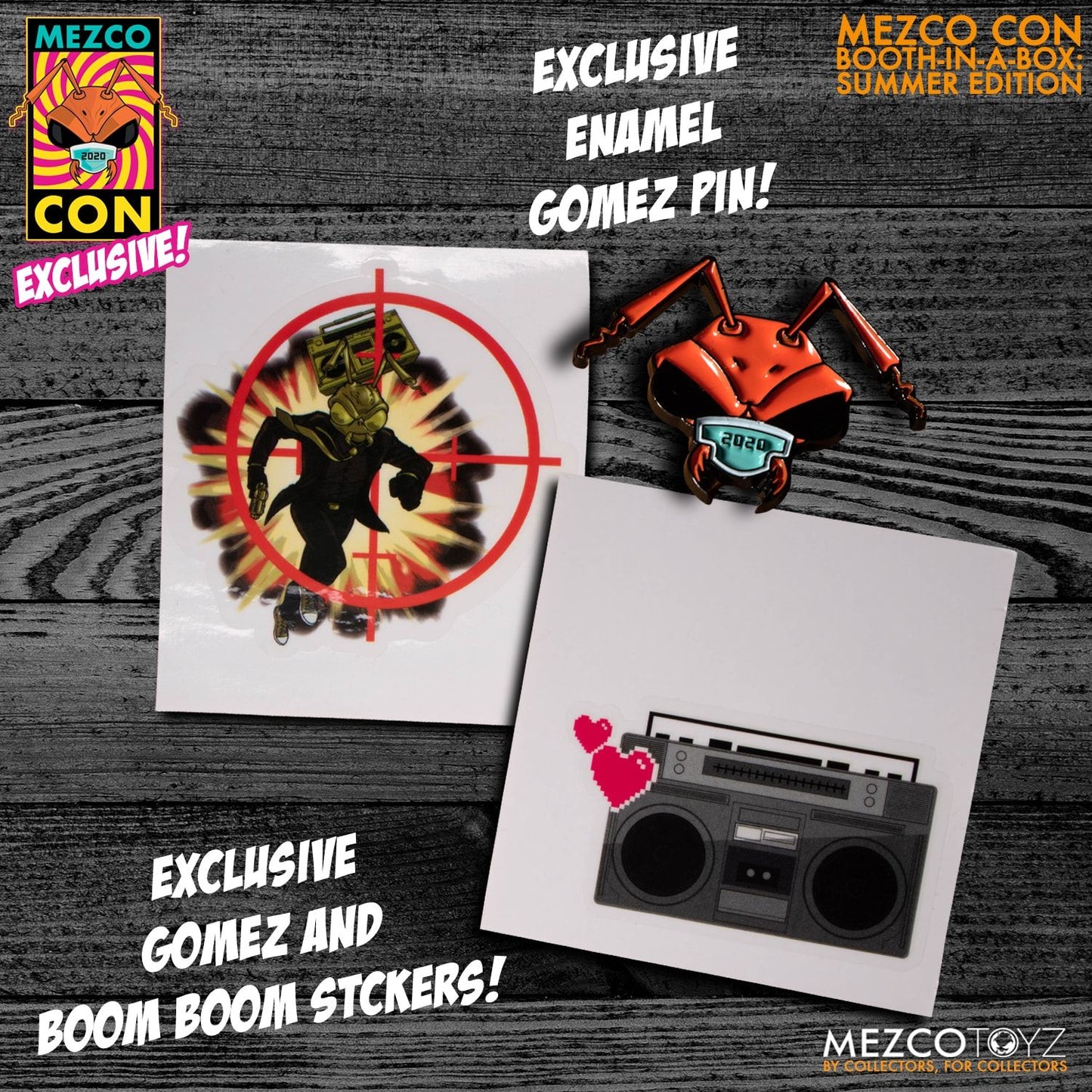 Mezco Con Booth-In-A-Box One:12 Collective Gomez - The Clan of The Golden Dragon Edition XXL Swag Set