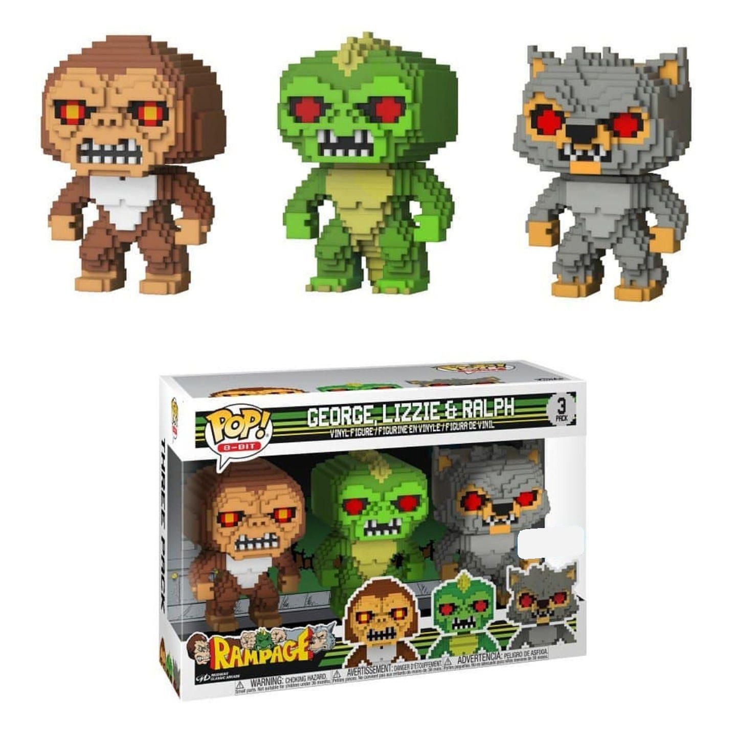 Pop! 8-Bit Rampage: George Lizzie & Ralph 3pk