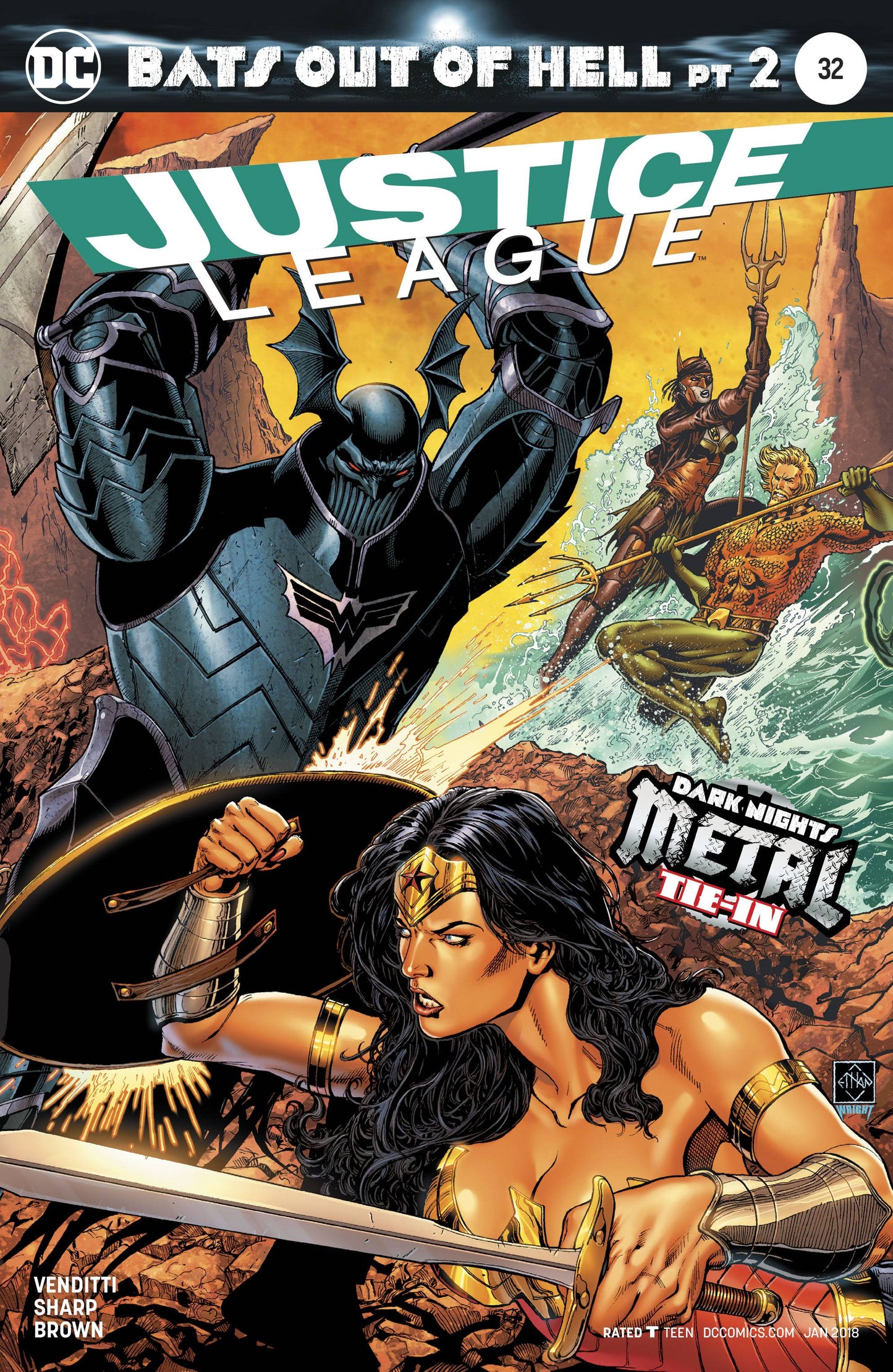 Justice League #32 Bats Out of Hell Pt 2 [2017]