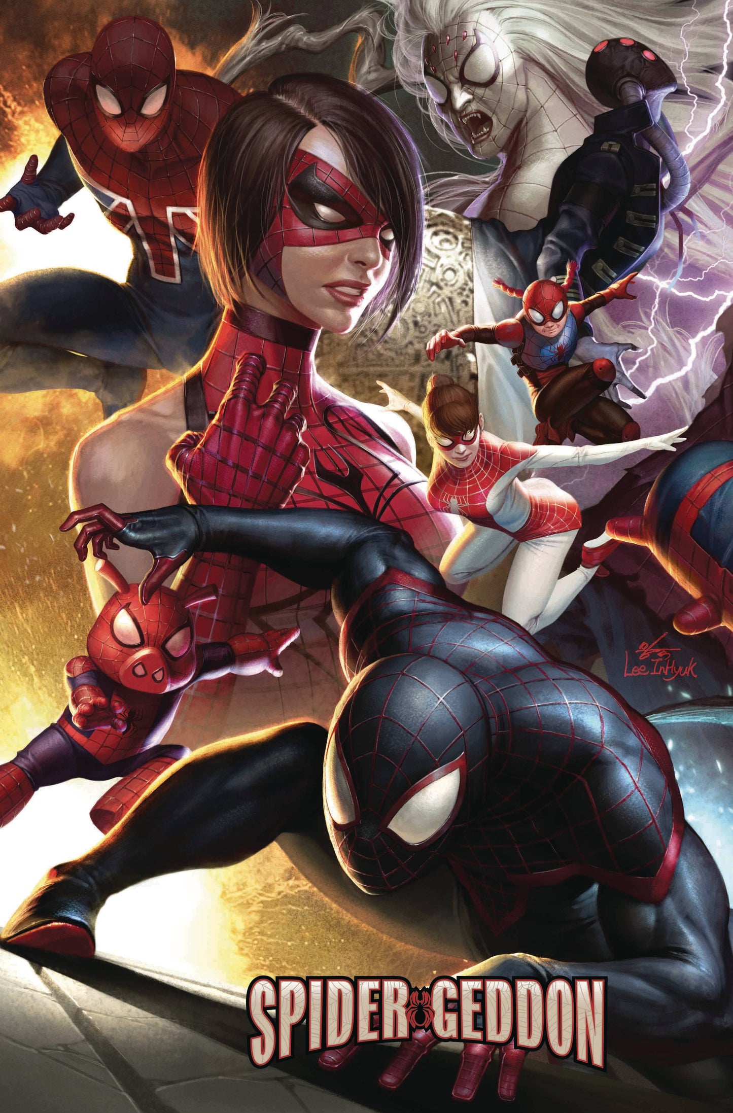 Spider-Geddon #0 Connecting Variant Edition (Lee) [2018]
