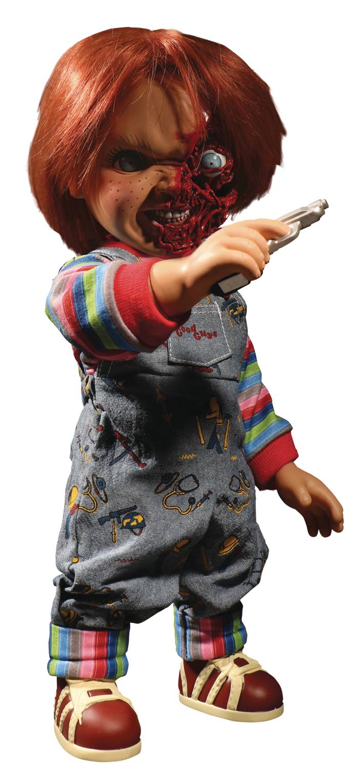 Child's Play 3 Talking Chucky (Pizza Face) 15in