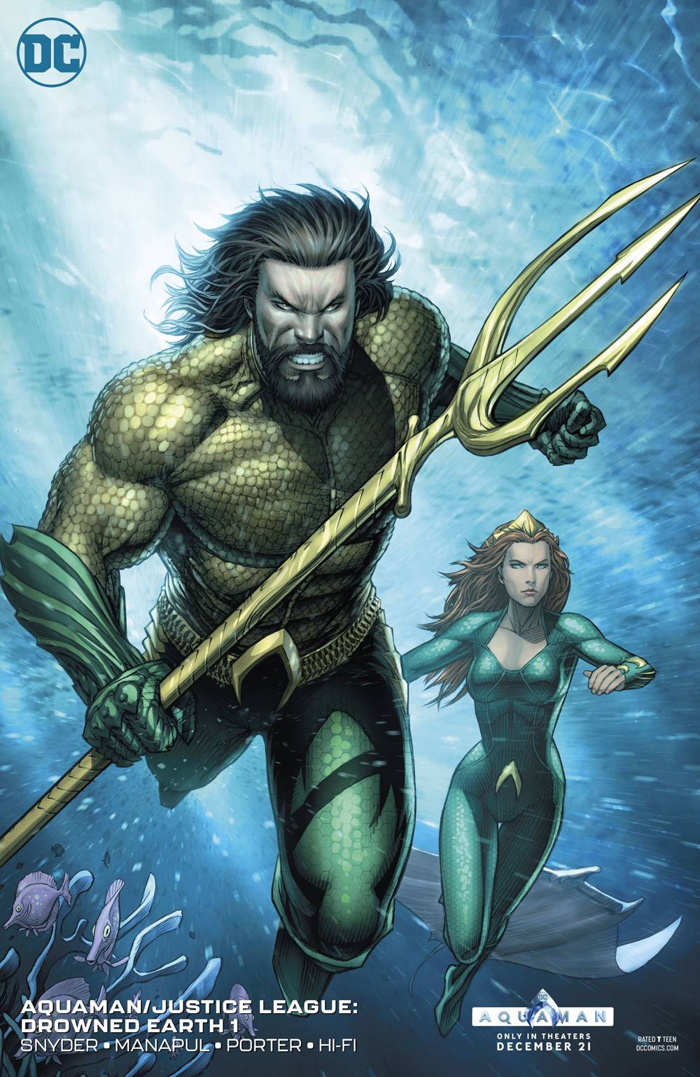 Aquaman/Justice League: Drowned Earth #1 Variant Edition (Keown) [2018]