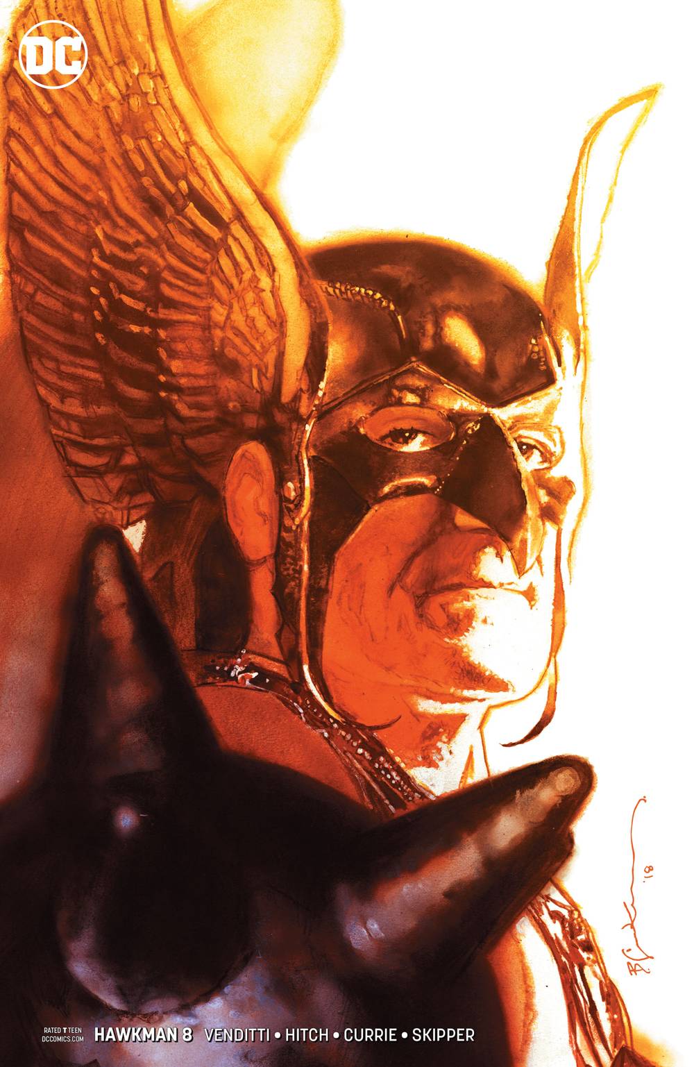 Hawkman #8 Variant Edition (Sienkiewicz) [2019]