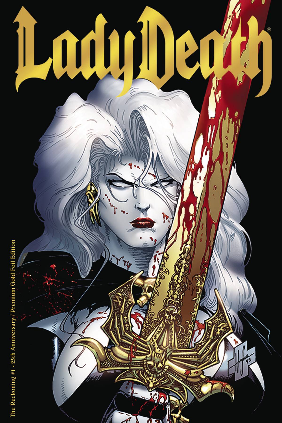 Lady Death: The Reckoning #1 25th Anniversary Premium Gold Foil Edition [2019]