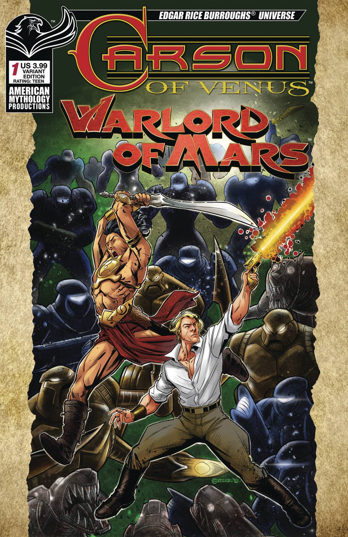Carson of Venus Warlord of Mars #1 Variant Edition (Mesarcia) [2019]
