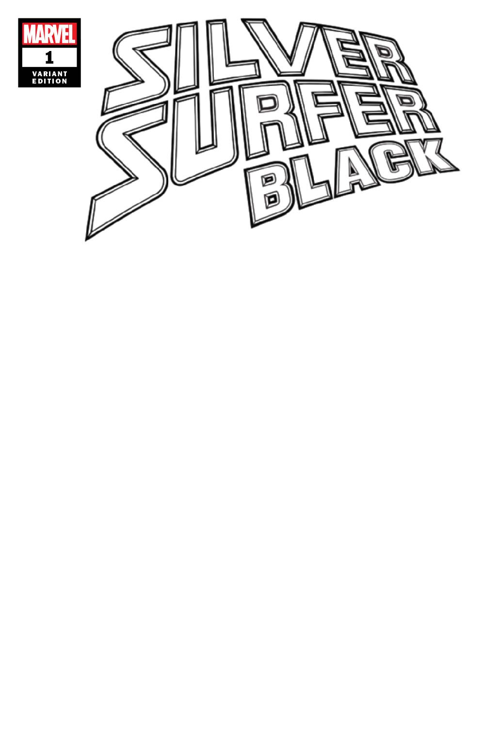 Silver Surfer Black #1 Blank Cover Edition [2019]