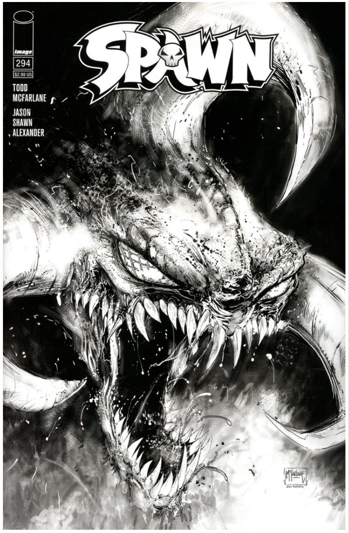 Spawn #294 Black & White Variant Edition (Mattina) [2019]