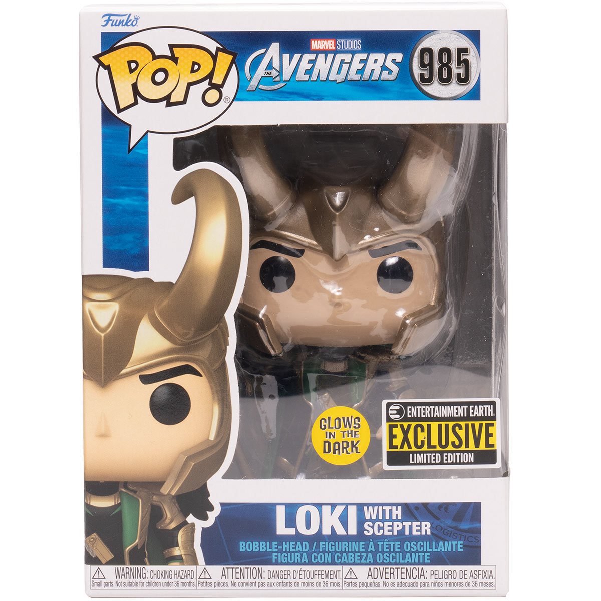 Pop! Marvel 985 Avengers: Loki with Scepter (Glows In The Dark) (Exclusive)