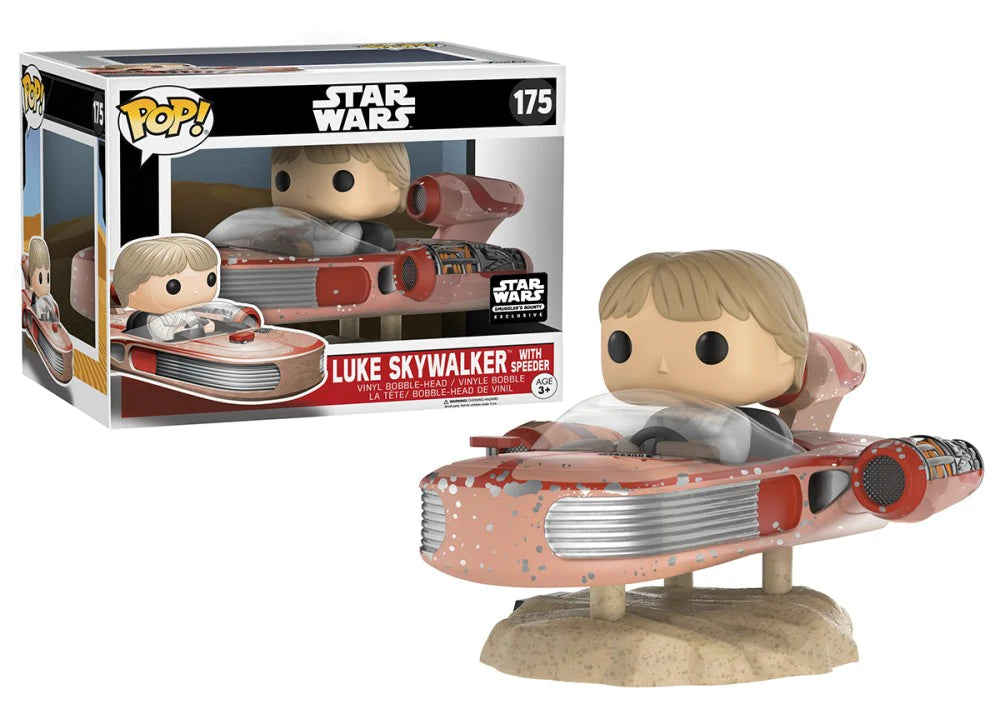 Pop! Star Wars 175 Luke Skywalker with Speeder Exclusive